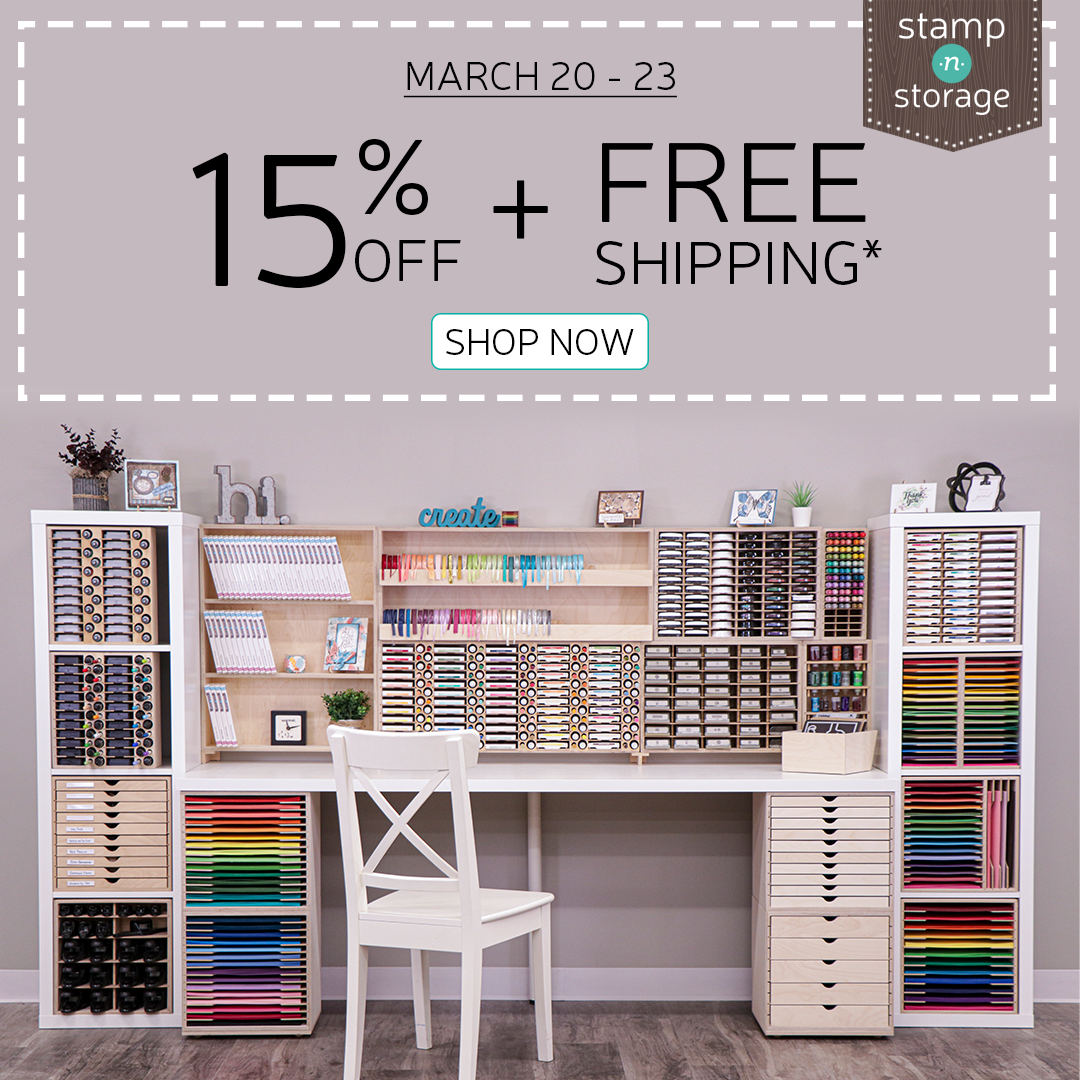Stamp-N-Storage 15% Off And FREE SHIPPING!